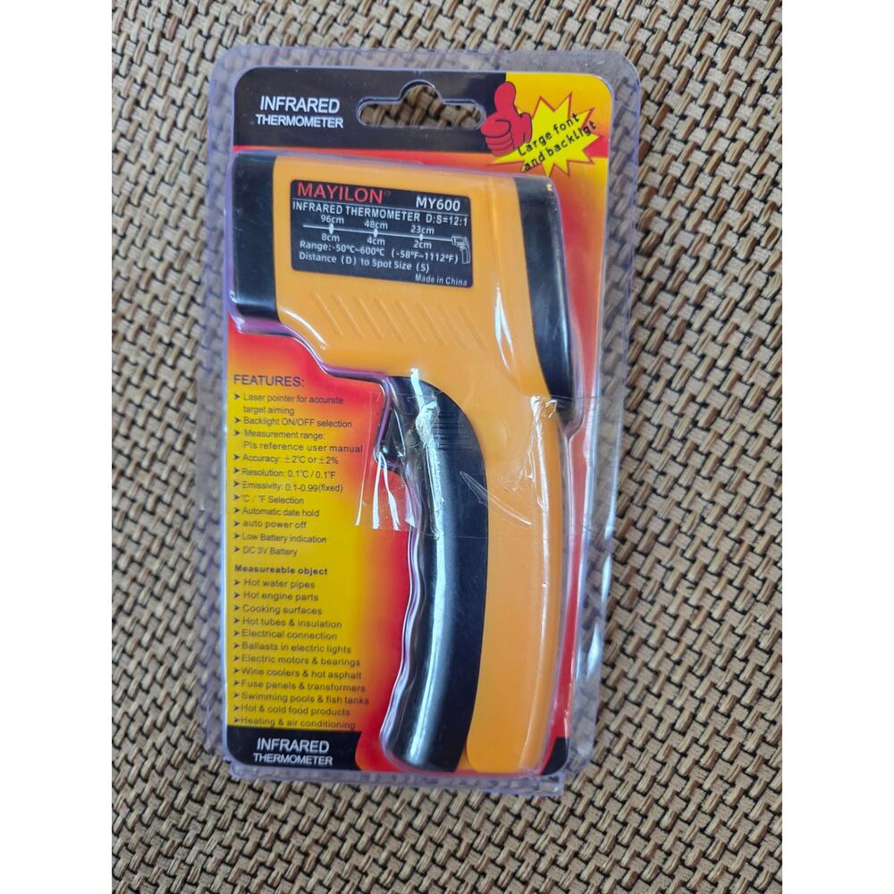 Industrial Infrared Digital Celsius/Fahrenheit Thermometer LCD Display‎
